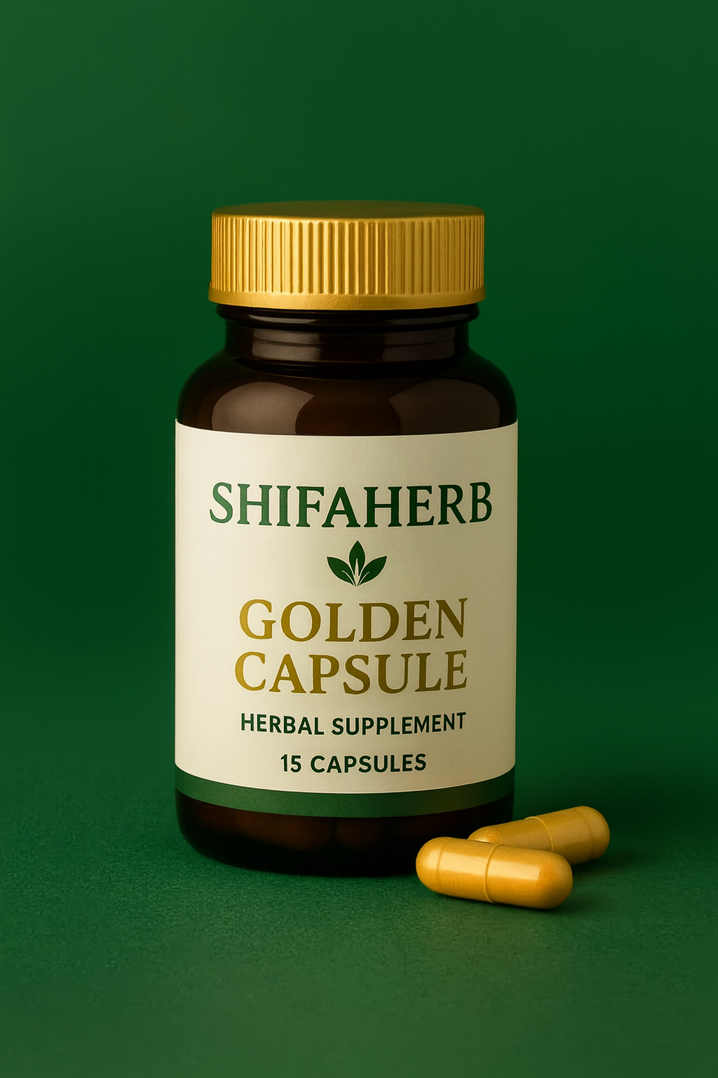 Shifa Herb – Golden Capsule (15 Capsules) | Herbal Men’s Strength Formula